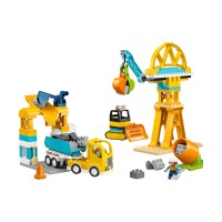 Конструктор Lego 10476 Дупло Стройплощадка и техника 3в1 - фото