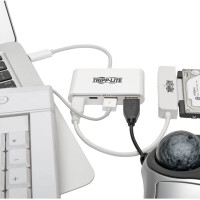 Расширитель USB TrippLite/4-Porat USB-C Hub, USB C to 2x USB-A, 2x USB-C, USB 3.0, White - фото