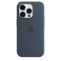 iPhone 14 Pro Silicone Case with MagSafe - Storm Blue - фото