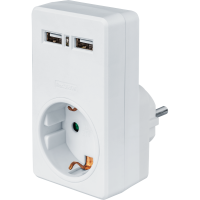 Адаптер Navigator 61 699 NAD-USB02-1E-C-WH с/з 1 гн. USB2.1A - фото