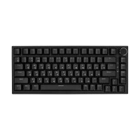 Клавиатура, Ajazz AK820, Механическая, 75%, Red Switches, Подсветка RGB, Анг/Рус, Черный - фото