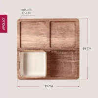 Менажницы 4 шт c подставкой Apollo Breeze BRZ-06 - фото