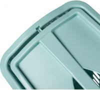 Корзина для белья с поворотной крышкой узкая 430х260х580 ММ, 38Л (Светло-голубой) 431255431 - фото