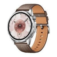Смарт-часы HUAWEI WATCH GT 6 (46mm) Brown Composite Leather Strap - фото