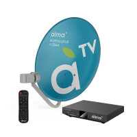 Комплект спутникового оборудования AlmaTV с приставкой - фото