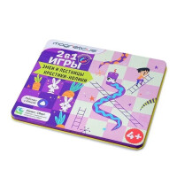 MAGNETICUS BG-2202 Магнитные игры 2-в-1: Крестики-нолики, Змеи и лестницы - фото