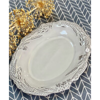 Блюдо каменная керамика 40 см, 230912 - фото