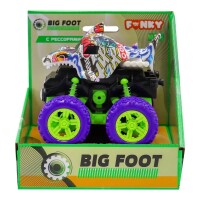 Машинка Акула Funky Toys 4х4 фрикционная с фиолетовыми колесами FT9792-2 - фото