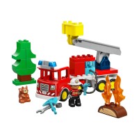 Конструктор Lego 10473 Дупло Пожарная машина со шлангом и пожарным - фото