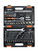 Набор инструментов, 1/2 , 1/4 , CrV, в кейсе 82 предм Вихрь, шт - фото