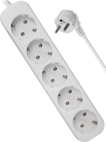 Defender удлинитель с зазем. E530 3.0 м, 5 розеток - фото