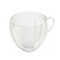 QWERTY Чашка стеклянная с двойными стенками Amato 300 мл - фото