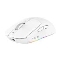 Мышь беспроводная Ajazz AJ139 V2 MC PAW3311, до 12000 DPI, Беспроводная, USB, 2,4 ГГц, Bluetooth, Белый - фото