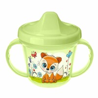 Поильник с ручками и декором, 200мл (Салатовый), 43130911051 - фото
