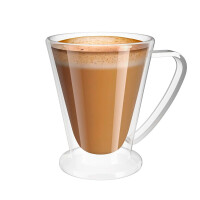 QWERTY Кружка стеклянная с двойными стенками Tenero 250 мл - фото