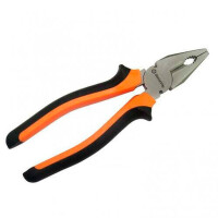 Плоскогубцы (пассатижи),180мм.,никелированные,двухкомпонентные рукоятки Вихрь, шт - фото