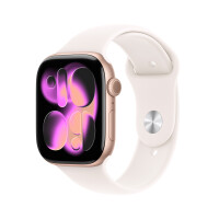 Смарт часы Apple Watch Series 11 GPS 42mm Rose Gold Aluminium Case with Light Blush Sport Band - S/M - фото