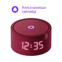 Яндекс станция Мини с часами Красная (YNDX-00020 Red) - фото
