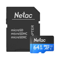 Карта памяти Netac P500 64 Гб, Class 10 U1 (NT02P500STN-064G-R) - фото