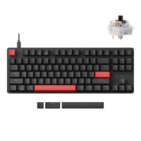 Клавиатура Lemokey X1 87key, Keychron Brown (QMK/VIA) X1-A3-KAZ - фото