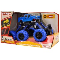 Funky Toys FT97934 Инерционная машинка Внедорожник 6х6 синяя - фото