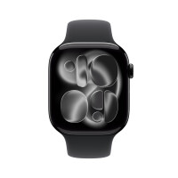 Смарт часы Apple Watch Series 11 GPS 46mm Jet Black Aluminium Case with Black Sport Band - M/L - фото