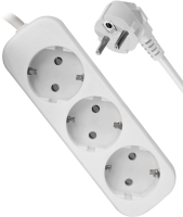 Defender удлинитель с зазем. E330 3.0 м, 3 розетки - фото