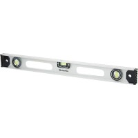 Уровень алюминиевый Рельс, 1000 мм, 3 глазка (1 поворотный)// Matrix - фото