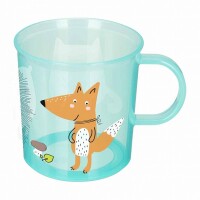 Кружка детская с декором и нескользящим дном 200 мл,431323309, Зеленый - фото