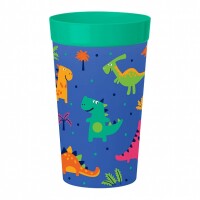Стакан детский с декором 380МЛ (Зеленый) 431322209 - фото
