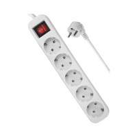 Defender удлинитель с зазем. и выкл. S550, 5.0 м, 5 розетки - фото