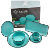 Столовый сервиз Empire, Голубой, 32Пр, H2023-550 - фото