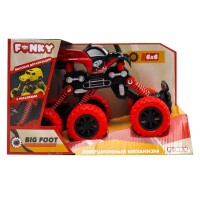 Funky Toys FT97932 Инерционная машинка Внедорожник 6х6 красная - фото
