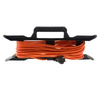 Удлинитель силовой на рамке GLANZEN 4 гн ПВС 2*0,75 10м арт ER-10-001 - фото