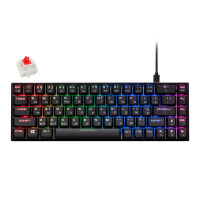 Клавиатура игровая 2E GAMING KG380 Black GATERON RED SWITCH 68 key - фото