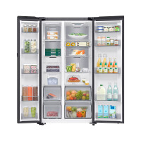 Холодильник Samsung Side-by-Side RS80F65M1BWT - фото