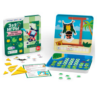 MAGNETICUS BG-2203 Магнитные игры 3-в-1: Виселица, Солитер, Танграм - фото