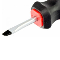 Отвертка Fusion, SL5,0 х 38 мм, CrV, 3-х компонентная рукоятка anti slip// Matrix - фото