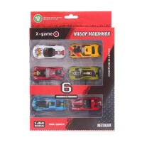 Набор металлических машинок X-Game XGCM6D - фото