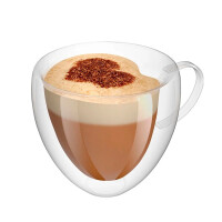 QWERTY Чашка стеклянная с двойными стенками Amato 300 мл - фото