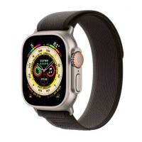 Смарт-часы Apple Watch Ultra GPS + Cellular, 49mm Titanium Case with Black/Gray Trail Loop - S/M - фото