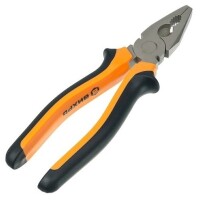 Плоскогубцы (пассатижи),200мм.,никелированные,двухкомпонентные рукоятки Вихрь, шт - фото