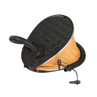 Насос ножной Air Step Pro-Air Pump 28 х 22 см, BESTWAY, 62005, Пластик, Шланг 0.8м., 3 насадки, 1.6 литра за цикл, Жёлто-Чёрный, В пленке - фото