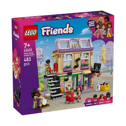 Конструктор Lego 42653 Подружки Музыкальный магазин и квартира - фото 3