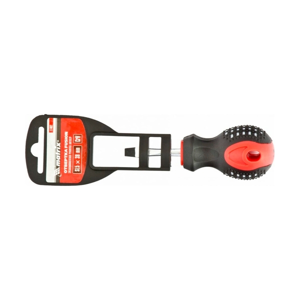 Отвертка Fusion, SL5,0 х 38 мм, CrV, 3-х компонентная рукоятка anti slip// Matrix - фото 4