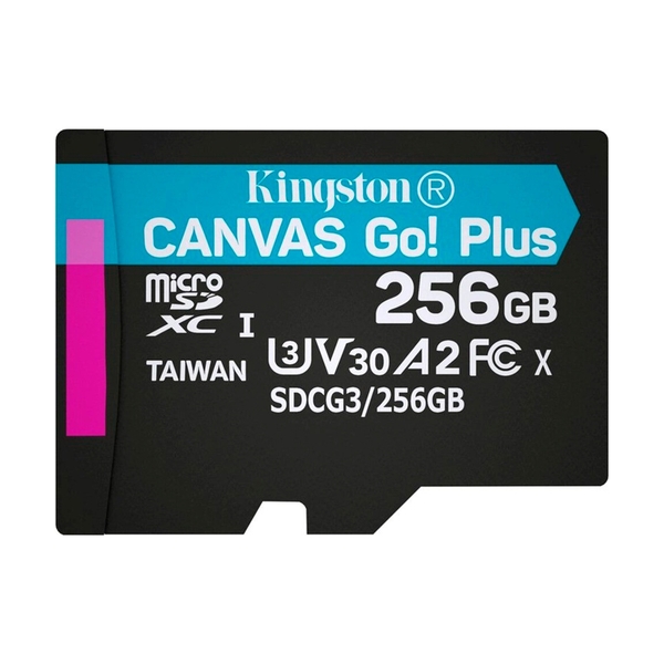 Карта памяти Kingston Canvas Go! Plus, Class 10 UHS-I (SDCG3/256GB) - фото 3