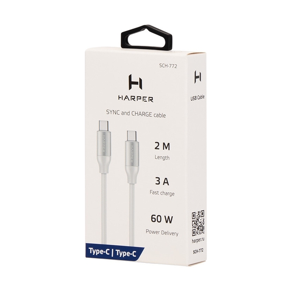Кабель HARPER SCH-772 White - фото 2