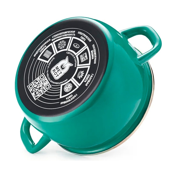 Посуда Metrot Кастрюля с мет. крышкой, Solo, 5,7л, 368653 - фото 4