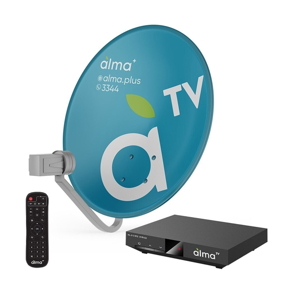 Комплект спутникового оборудования AlmaTV с приставкой - фото