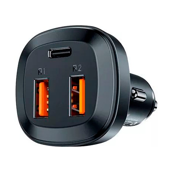 Автомобильное зарядное устройство AceFast B9, 66W (2USB-A+USB-C), черный - фото